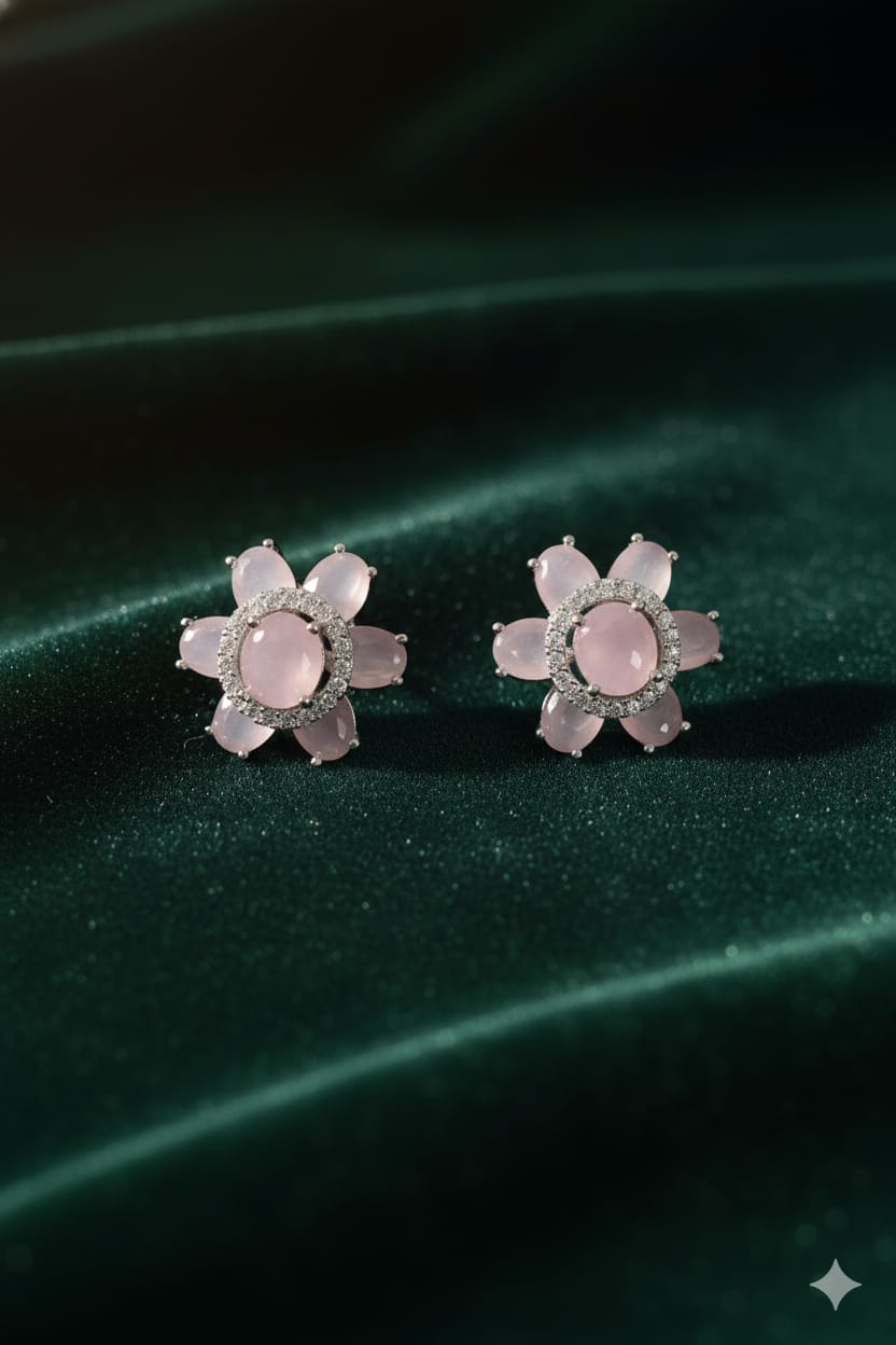 Cubic - AD Stone Earrings - Stud