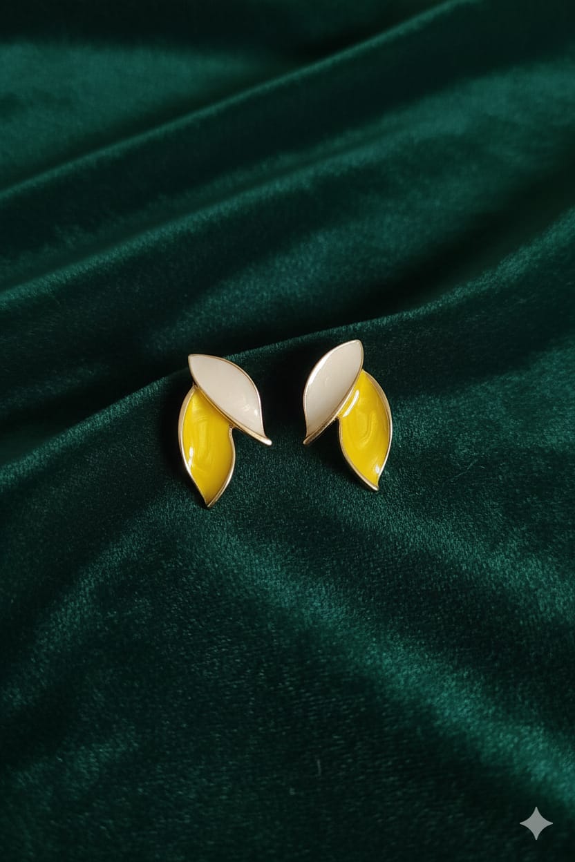 Double Leaf - Korean Eaerrings - Stud