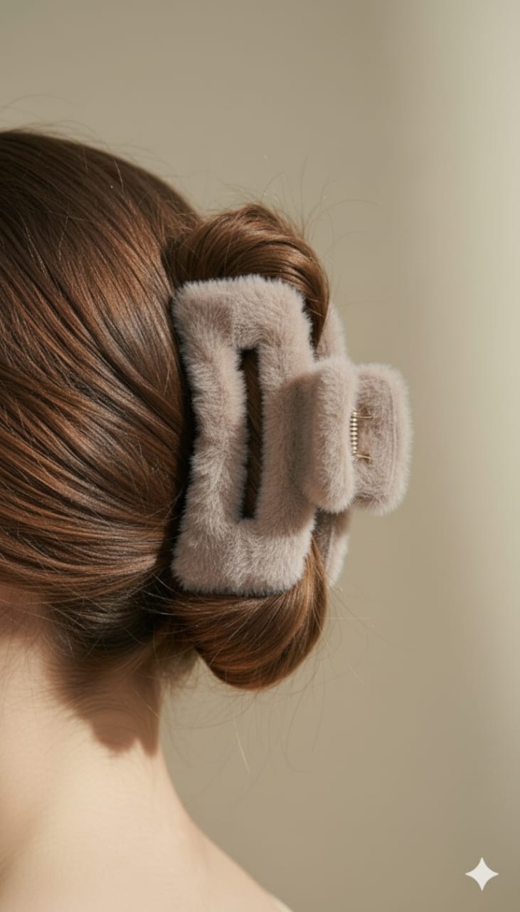 Fluppy Fur Hair Claw - Clip