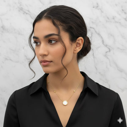 Star Circle - Anti Tarnish Chain - Gold