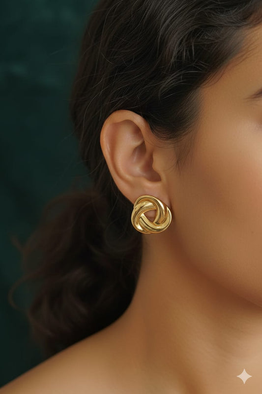 Spiral - Anti Tarnish Earrings - Stud