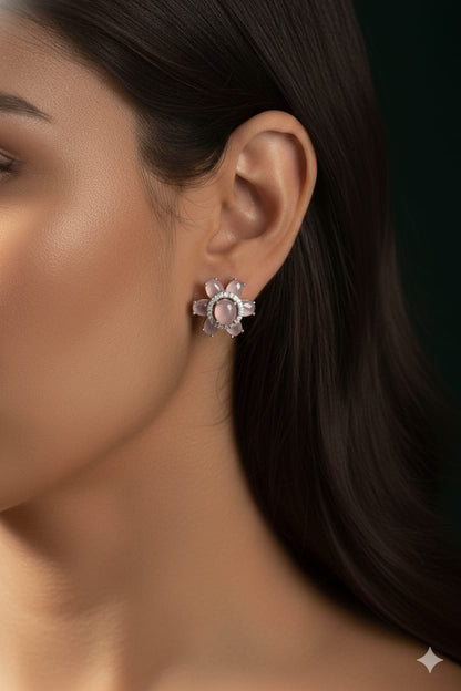 Cubic  - AD Stone Earrings - Stud