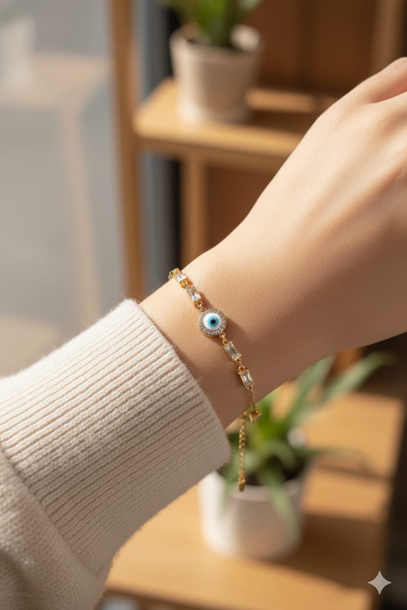 Evil Eye - Anti Tarnish Bracelet - Gold