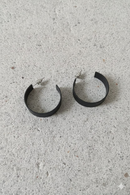 Block Hoops - Western Earrings - Hanging