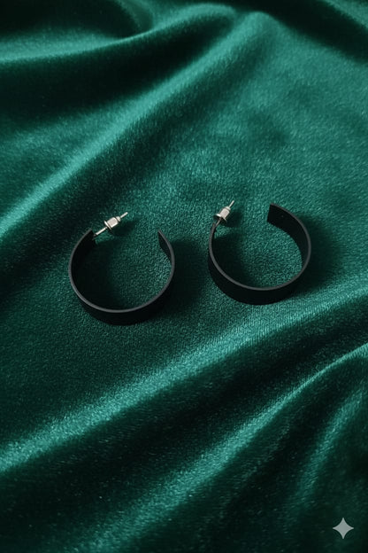 Block Hoops - Western Earrings - Hanging