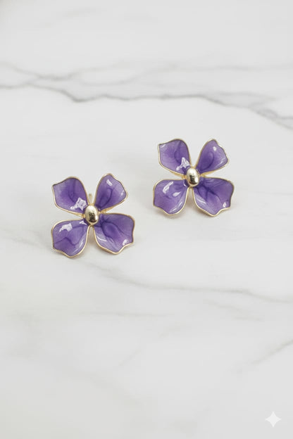 Dainty Flower - Korean Earrings - Stud