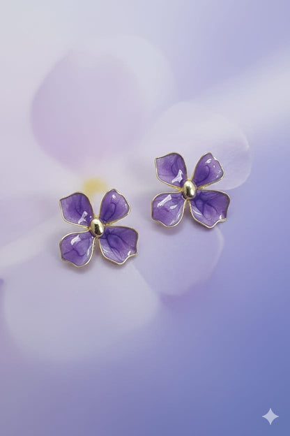 Dainty Flower - Korean Earrings - Stud