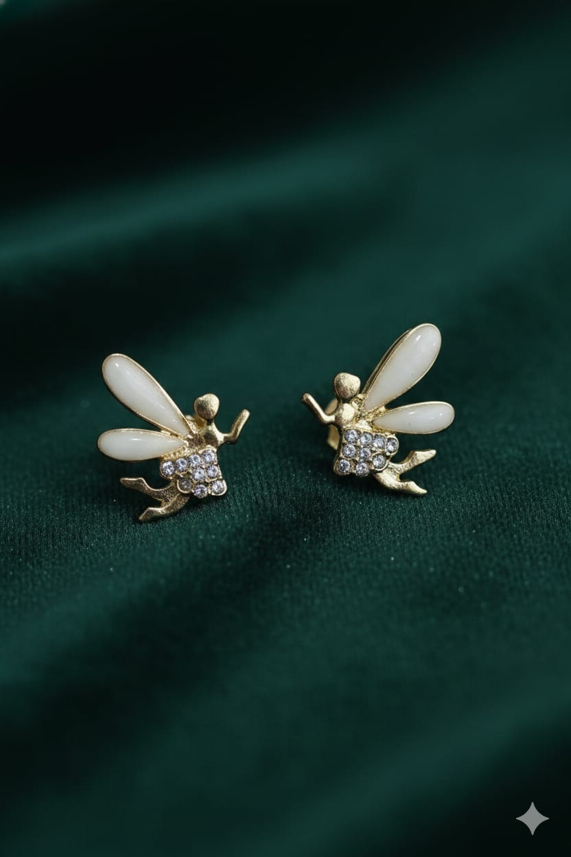Fairfly Angel - Korean Earrings - Stud