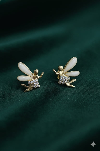 Fairfly Angel - Korean Earrings - Stud