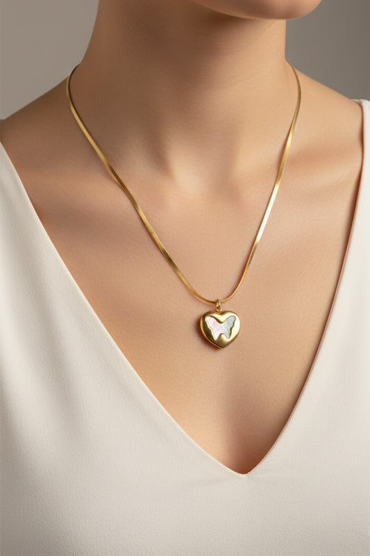 Heart - Anti Tarnish Chain - Gold