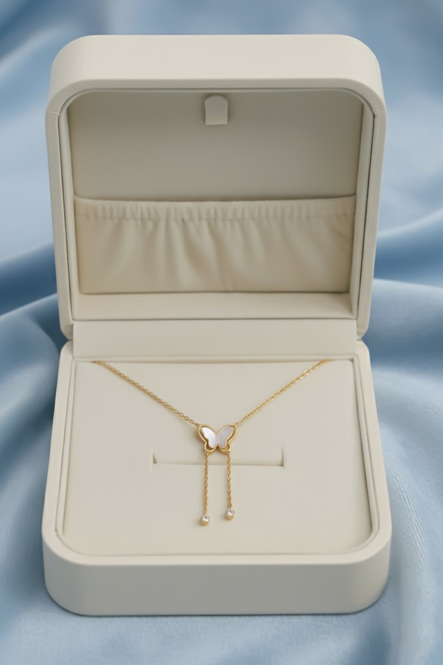 Butterfly Stone - Anti Tarnish Chain - Gold