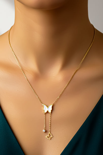 Elegant Butterfly - Anti Tarnish Chain - Gold