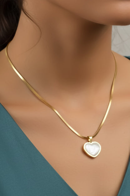 Heart Drop - Anti Tarnish Chain - Gold