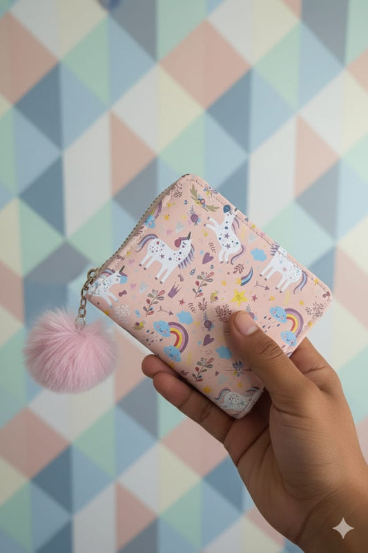 Rainbow Unicorn  Wallat -Lite  Yellow