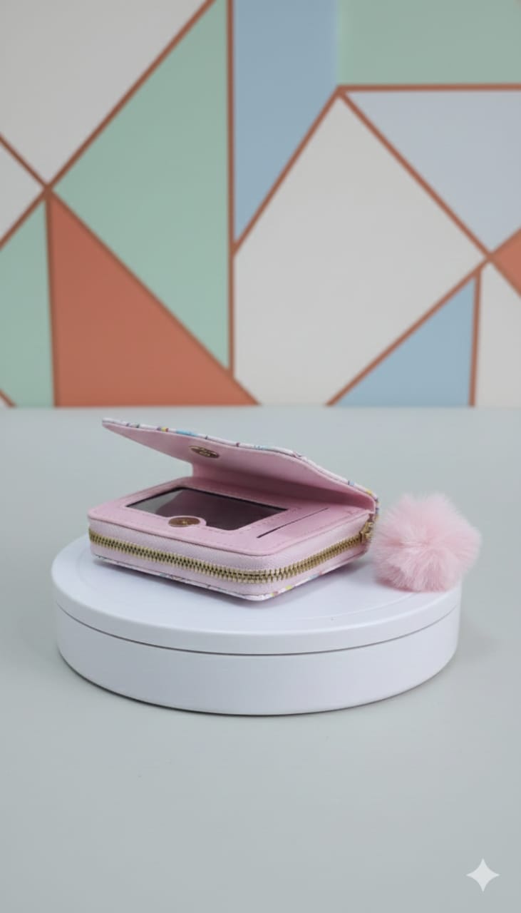 Rainbow Unicorn Wallet - Pink