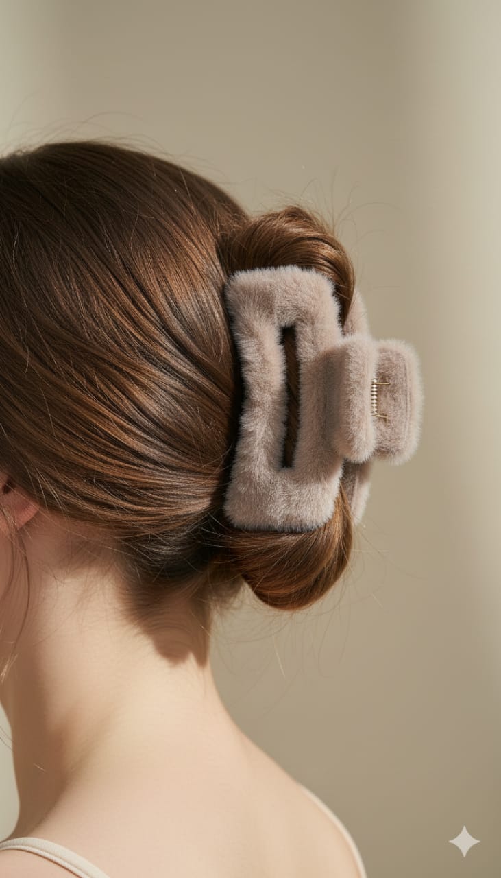 Fluppy Fur Hair Claw - Clip