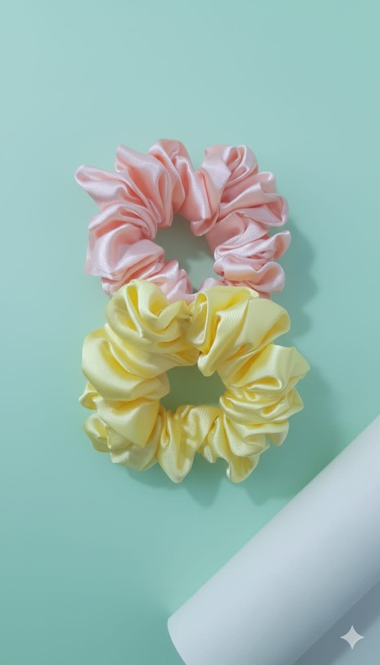 Satin Scrunchies - 2pcs
