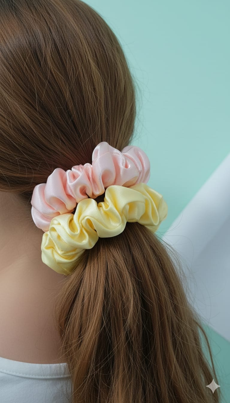 Satin Scrunchies - 2pcs