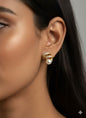 Pearl Luxe Curve -  Korean Earring- Stud