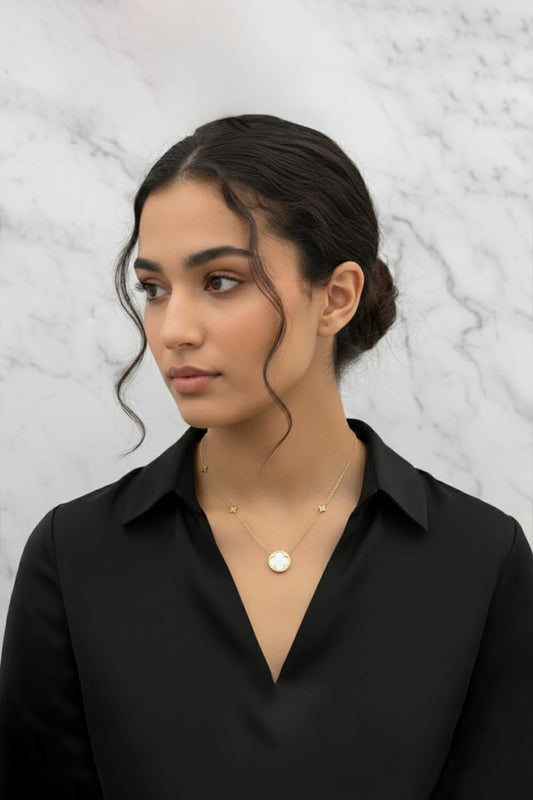 Star Circle - Anti Tarnish Chain - Gold