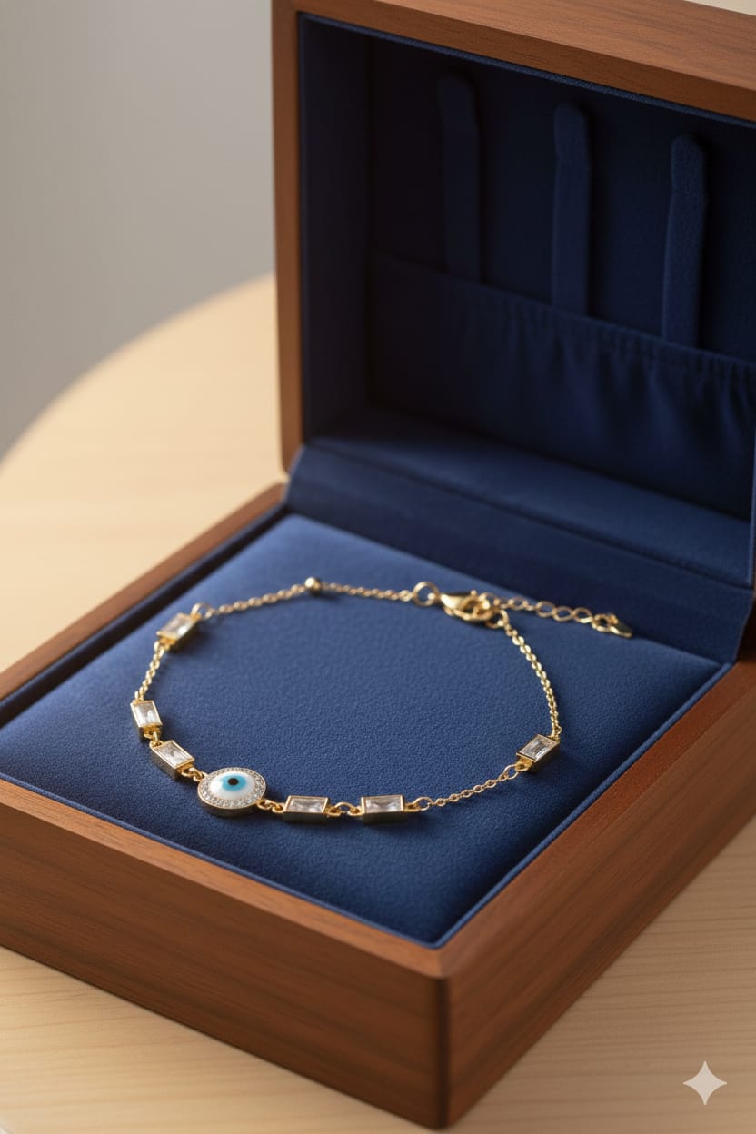 Evil Eye - Anti Tarnish Bracelet - Gold