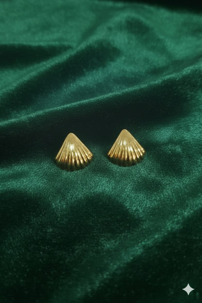 Seashell - Anti Tarnish Earrings - Stud