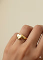 Glow Heart Ring - Anti Tarnish - Gold
