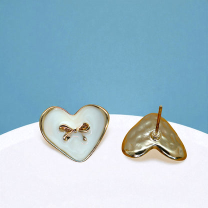 Heart with bow Earrings